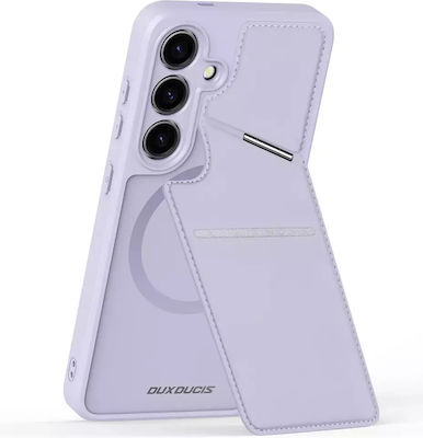 Dux Ducis Mag Задна корица Кожа / Изкуствена кожа Устойчив Лилав (Galaxy S24)