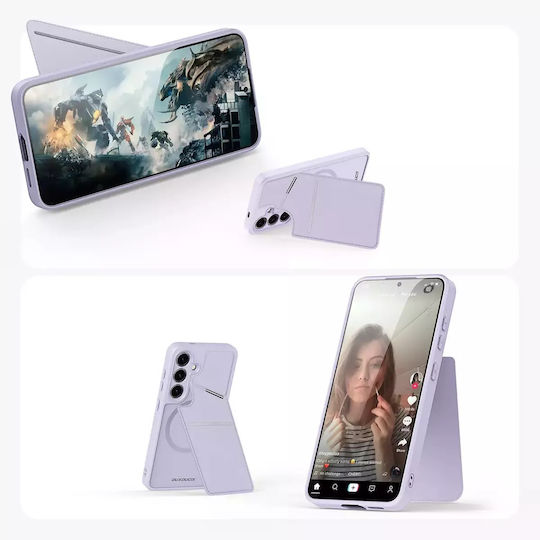 Dux Ducis Mag Back Cover Piele / Piele artificială Violet (Galaxy S24)