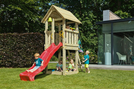 Showood Wooden Play Tower Kiosk 008.001.001.001-1.20 with Slide Multicolour