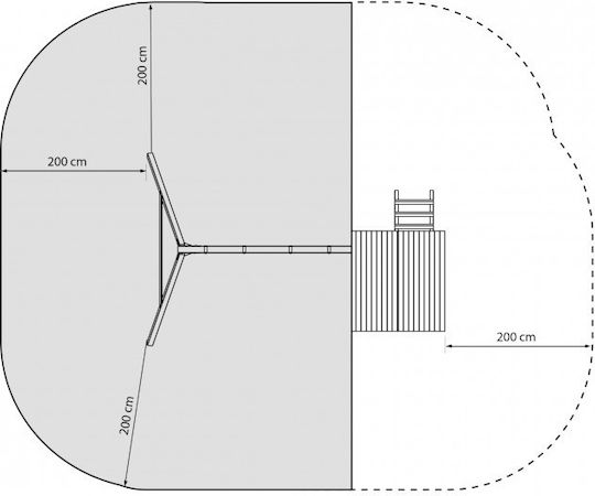 Προέκταση Ξύλινη Πύργου Κούνιες 150 Cm Showood
