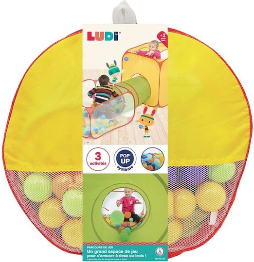 Ludi Kids Play Tunnel Cube - Tent for 2+ years Multicolour