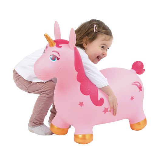 Ludi Hop Hop Unicorn Pink 53cm.