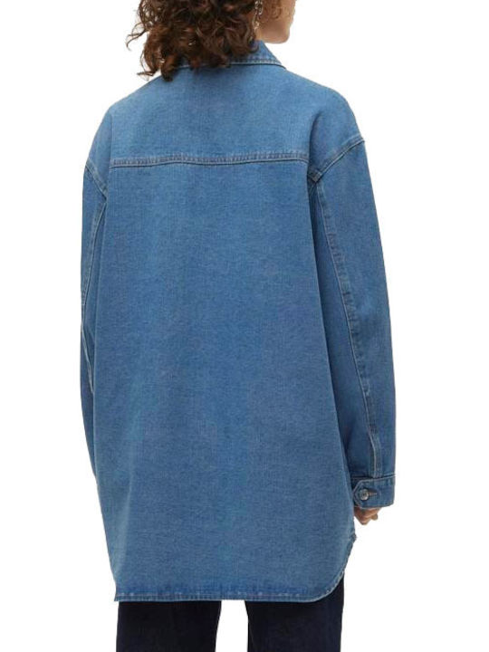 Vero Moda Women's Long Sleeve Shirt Blue