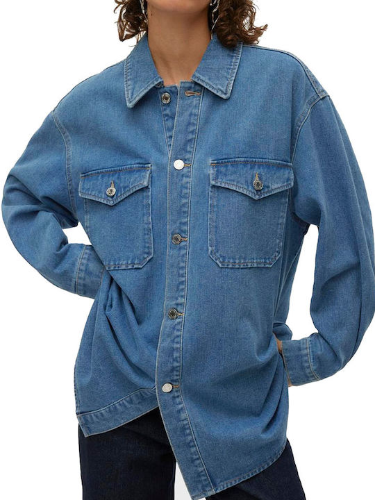 Naya Langärmeliges Damenhemden Denim Blau