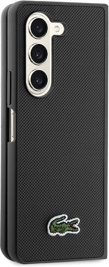 Lacoste Iconic Petit Pique Back Cover Plastic Negru (Galaxy Z Fold5)