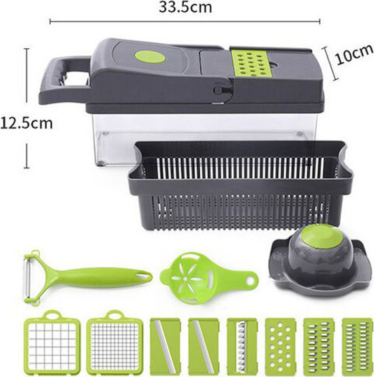 Δοχείο Plastic Vegetable Chopper Manual 14pcs