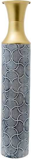 Zen Collection Βάζο Δαπέδου Μεταλλικό Σχεδιο Χρυσό Φ13.5xΥ70.5cm