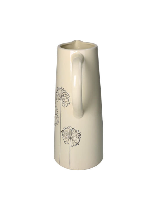 ArteLibre Διακοσμητικό Βάζο Κεραμικό Εκρού Φ18.5xΥ30cm
