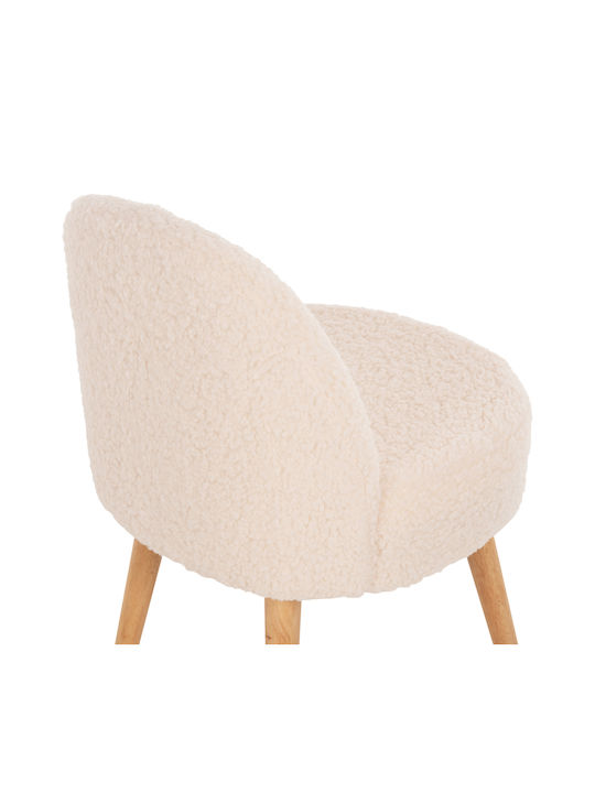 Stool For Living Room with Backrest Wooden Yasmine Graphite 47x46x64cm