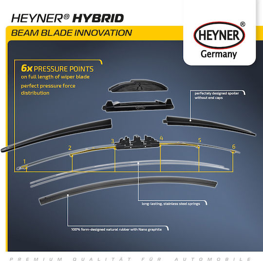 Heyner Windshield Wiper Set Suitable Toyota Corolla Sedan _e21_ January 2019 June 2024 Hybrid