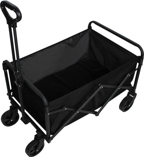 Foldable Garden Cart Metallic Four-Wheel 76x46x47cm