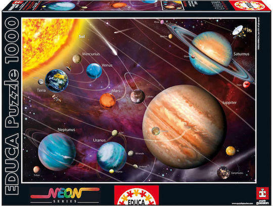 Solar System (Neon) Puzzle 2D 1000 Pieces