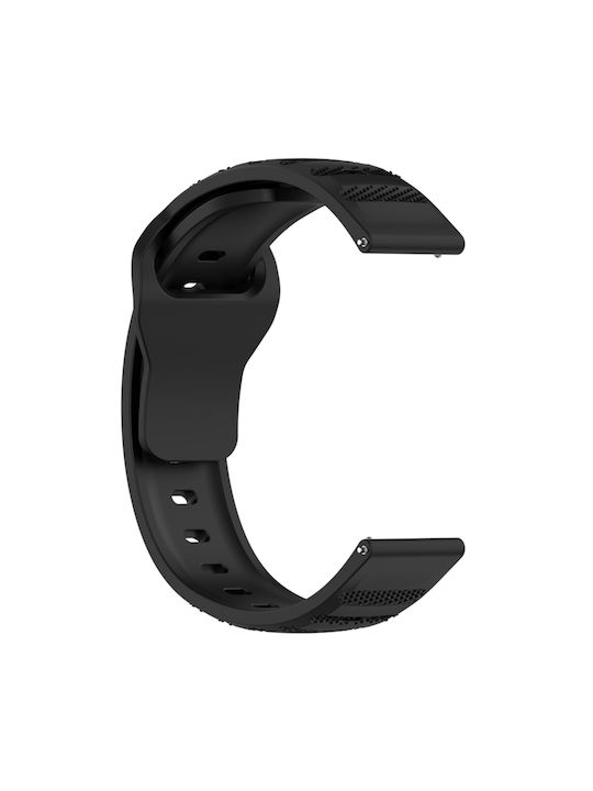 Techsuit Λουράκι Σιλικόνης Μαύρο (Huawei Watch GT 2, GT 2 Pro, GT 3 Pro, Ultimate; Xiaomi Watch S1.)