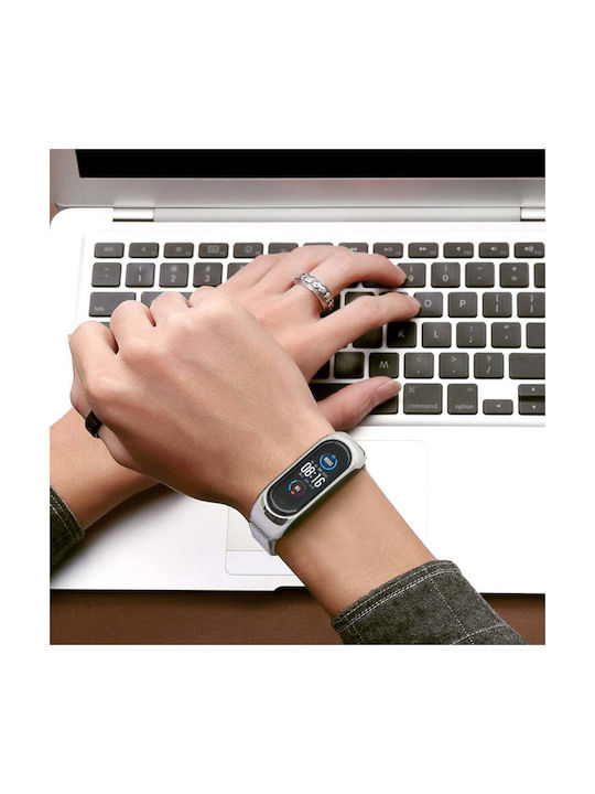 Hurtel Λουράκι Μεταλλικό Μπλε (Mi Smart Band 5/Mi Smart Band 6)