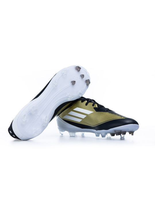 Adidas F50 League Low Football Shoes FG/MG with Cleats Gold