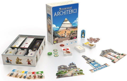 Board Game 7 Wonders: Architects (PL) for 2-7 Players 13+ Years Old (PL) Rebel Games