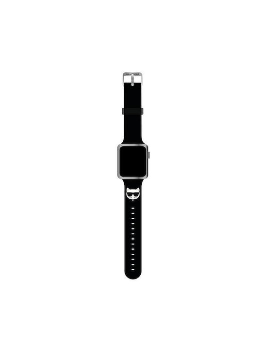Karl Lagerfeld Choupette Head Strap Silicone Black (Apple Watch 44/45/46mm/Ultra 49mm) KLAWLSLCK
