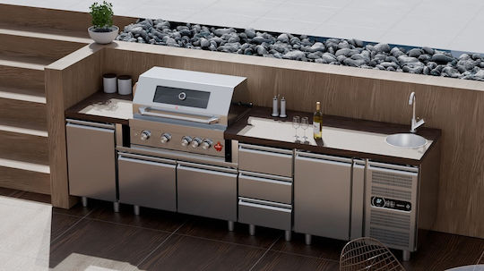 Thermogatz SEMI-PROF TGH-BI-M61 Gas Grill with 4 pcs 17.5kW