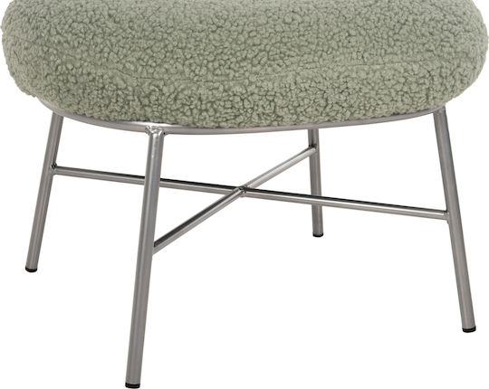 Fußhocker Mit Stoffbezug Trudi Pistazie 56x47x40cm