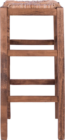 Hocker Bar mit Rückenlehne Korbweide FreeBox 35x35x80cm