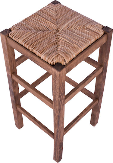 Hocker Bar mit Rückenlehne Korbweide FreeBox 35x35x80cm