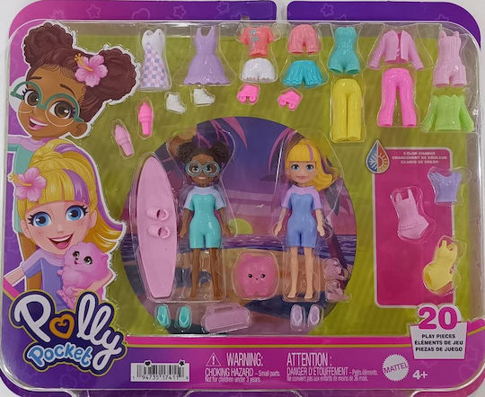 Mattel Παιχνίδι Μινιατούρα Beach Playset Polly Pocket για 4+ Ετών