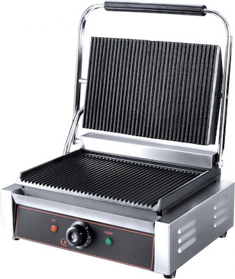 Ready Commercial Sandwich Maker with Ribbed Top and Ribbed Bottom 2200W