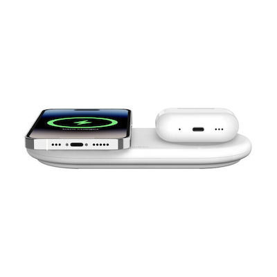 Belkin Wireless Charger (Qi Pad) 15W White (BOOST Charge Pro 2in1 Qi2)