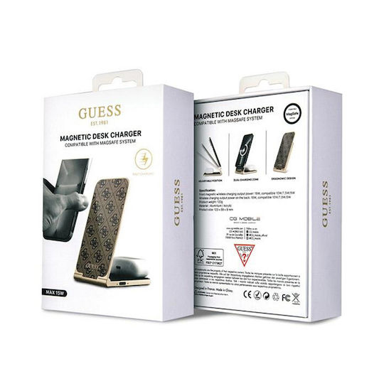 Guess Guess Ασύρματος Handyladegerät (Qi Pad) 15W Braune