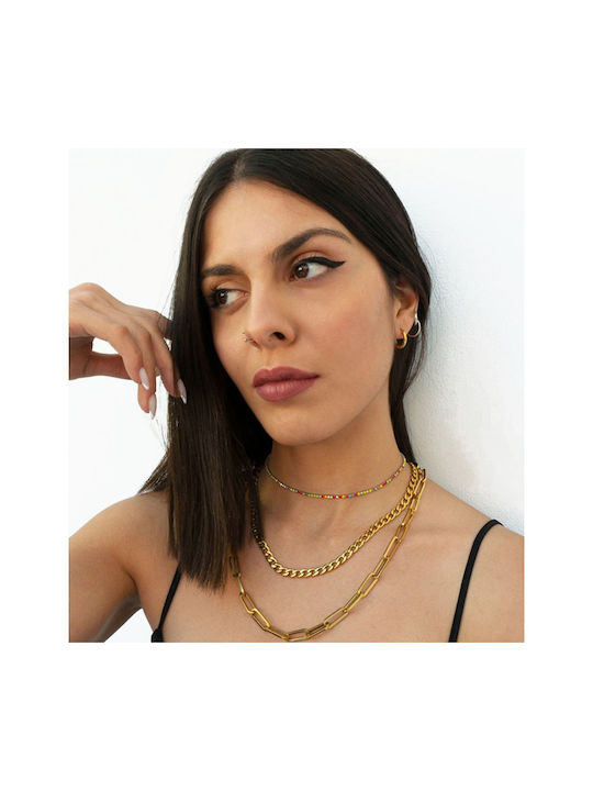 Theodora's Jewellery Choker from Steel Colorful