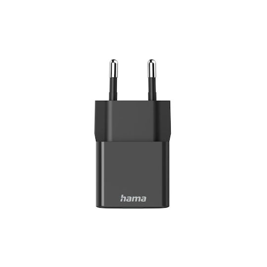 HAMA Încărcător Fără Cablu cu Port USB-C 20W Negruς (00201649)