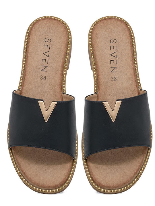 Flache Sandalen für Damen in Schwarz Farbe