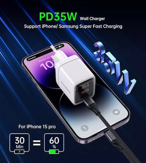 Choetech Wireless Charger GaN 35W Power Delivery White