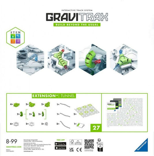 Ravensburger Extension Tunnel Εκπαιδευτικό Παιχνίδι Μηχανικής Gravitrax για 8+ Ετών