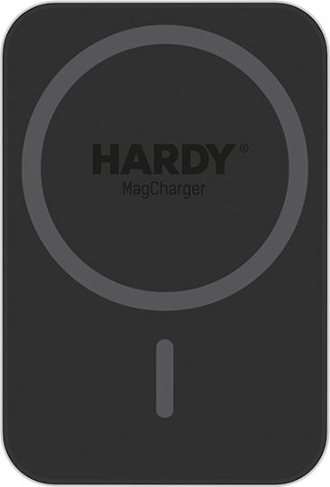 3MK Βάση Κινητού Αυτοκινήτου Hardy MagCharger με Μαγνήτη και Ασύρματη Φόρτιση Μαύρη