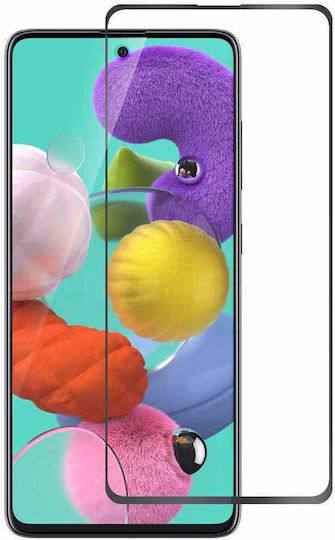 Galaxy Full Face Tempered Glass Black (Samsung Galaxy A81, Note 10 Lite, A91, S10 Lite)
