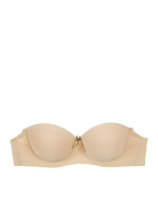 WHITE BEIGE Без презрамки Сутиен с Банели 2Pack