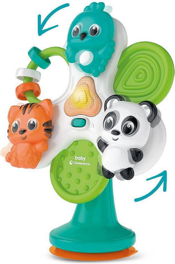 Baby Clementoni Βρεφικό Παιχνίδι Round & Round Animal Carousel με Μουσική και Ήχους για 6+ Μηνών