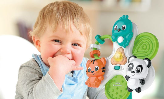 Baby Clementoni Βρεφικό Παιχνίδι Round & Round Animal Carousel με Μουσική και Ήχους για 6+ Μηνών