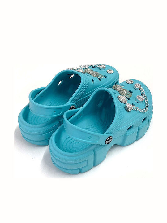 Women's Double-Sole Slippers with Detachable Decorations Us-58878
