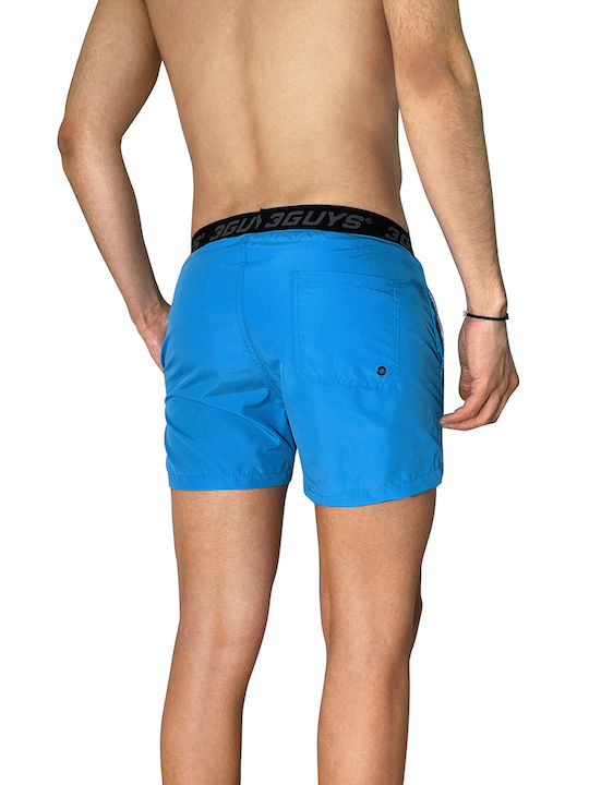 3Guys Simon Herren Badebekleidung Shorts Light Blue