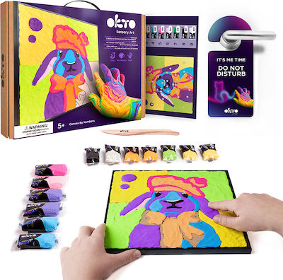 Diy Creative Painting Set 3d With Clay Bunny