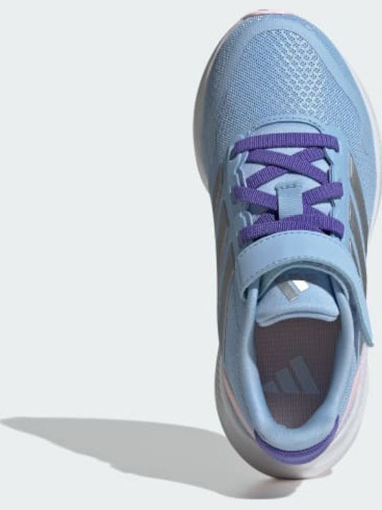 Runfalcon 5 Αθλητικά Παιδικά Παπούτσια Running με Σκρατς Glow Blue / Silver Metallic / Clear Pink