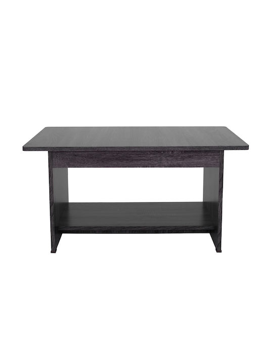 Rectangular Central Coffee Table Hayden Wooden Gray L80xW41.5xH46cm