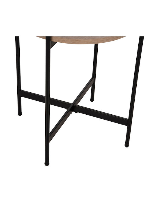 Round Side Table Sonoma Wooden Sonoma M36xW36xH55cm