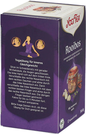 Yogi Tea Червено Чай Органичен продукт Rοoibos 17 Чанти 30.6гр 1бр