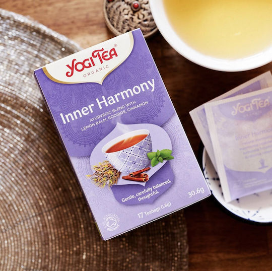 Yogi Tea Κόκκινο Τσάι Βιολογικό Προϊόν Inner Harmony 17 Φακελάκια 30.6gr
