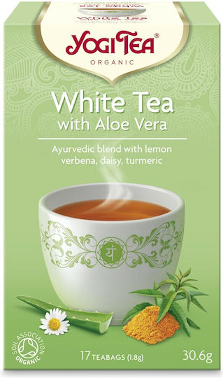 Yogi Tea Λευκό Τσάι Βιολογικό Προϊόν 17 Φακελάκια 30.6gr με Άρωμα Aloe Vera