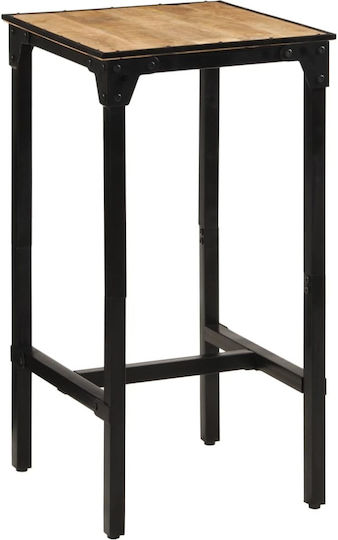 Table Bar from Solid Wood Raw Mango Mango wood masseuse 60x55x107cm