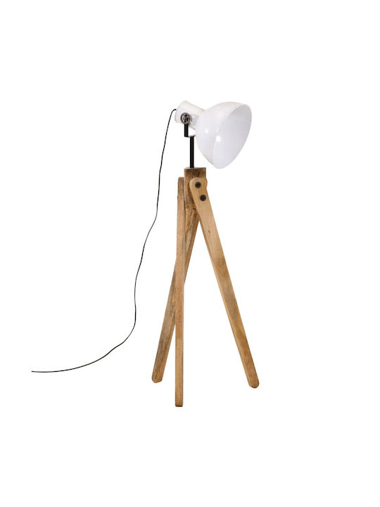 vidaXL Floor Lamp H120xW45cm. with Socket for Bulb E27 White